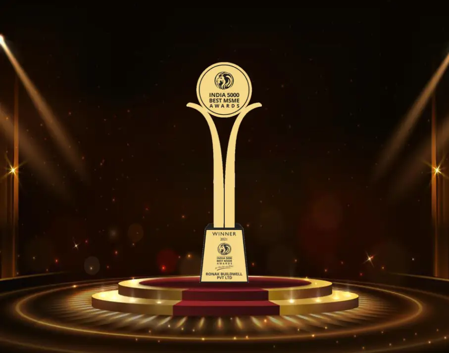 India 5000 Best MSME Awards 2021 - Award certificate